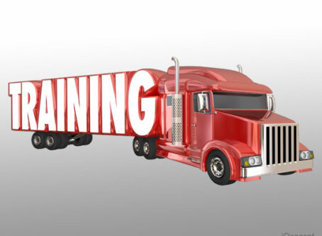 Driver training, tractor-trailer graphic by iQoncept