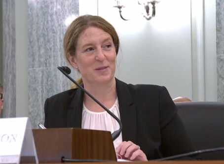 Robin Hutcheson during her committee nomination hearing