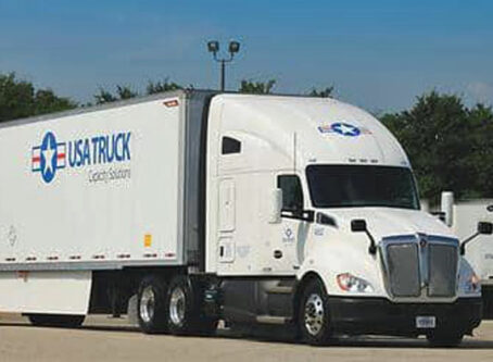 USA Truck tractor-trailer, courtesy USA Truck, DB Schenker news release