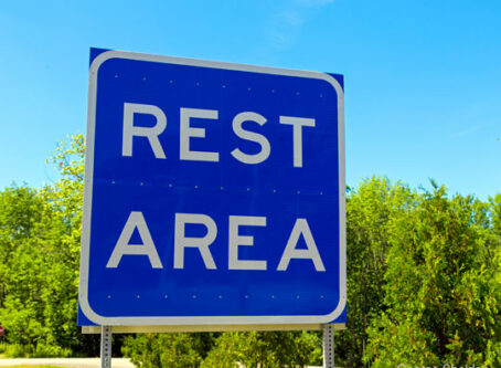 Rest Area sign. Photo by -George Sheldon