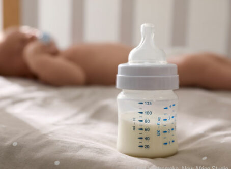 Baby formula in bottle. Photo by Olga Yastremska, New Africa Studio