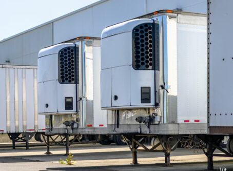 Refrigerated trailers, reefers. Photo by Vit.