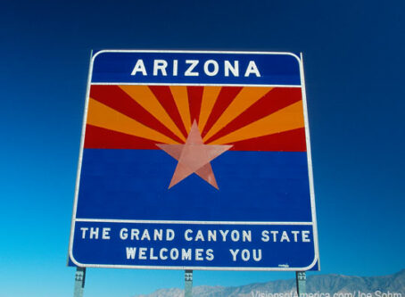 Welcome to Arizona sign. Photo by Joe Sohm, Visions of America