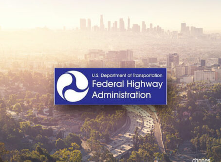 Smoggy Los Angeles photo by chones. FHWA logo