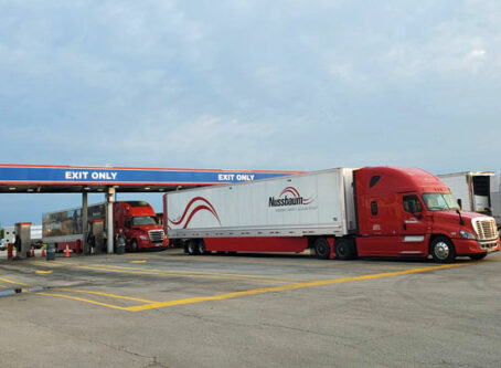 Diesel pumps at TA truck stop. Photo by Marty Ellis, OOIDA