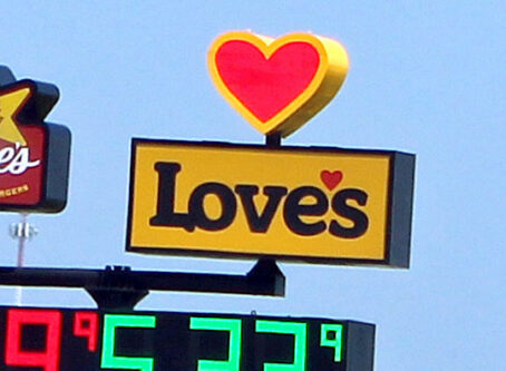 Sign for Love’s Travel Stop