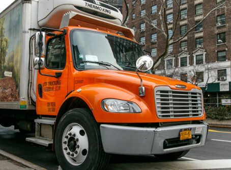 Truck parked in New York City on Broadway near 72 Street. Photo by Roman Tiraspolsky