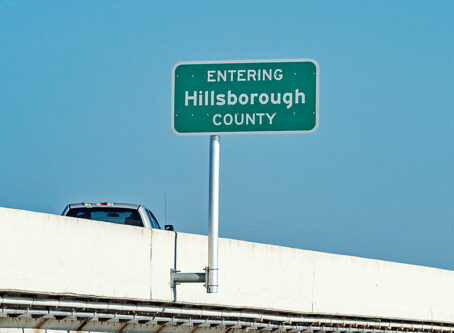 Hillsborough County sign. Photo by Robert Neff