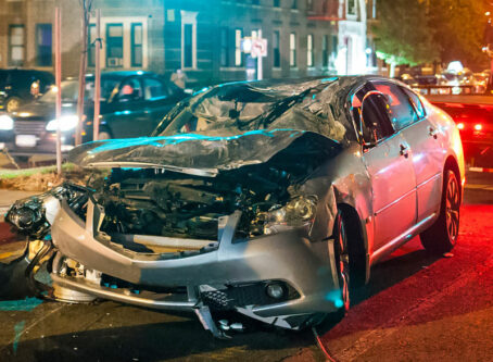 Car crash, possible traffic death. Image by PhotoSPpirit