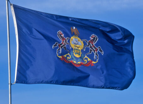 State flag of Pennsylvania. Photo by Joe Sohm