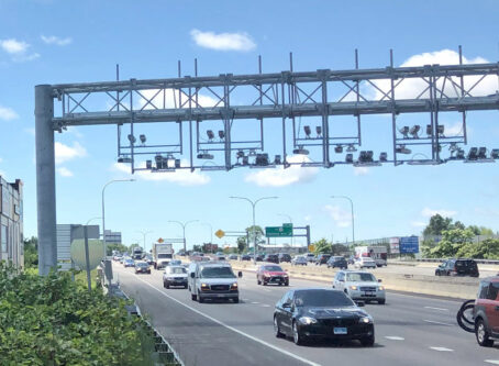 One of Rhode Island's truck-only toll gantry