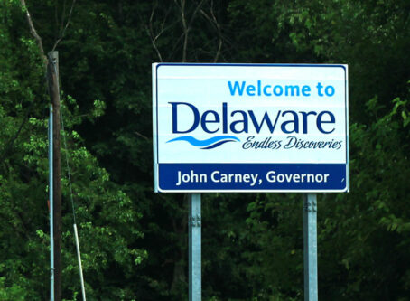 Welcome to Delaware Sign, photo by formulanone from Huntsville