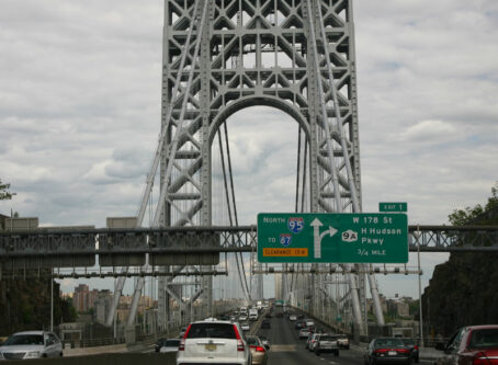 George Washington Bridge, approach from the New Jersey side. Daniel Schwen