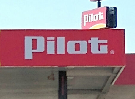 Pilot canopy sign