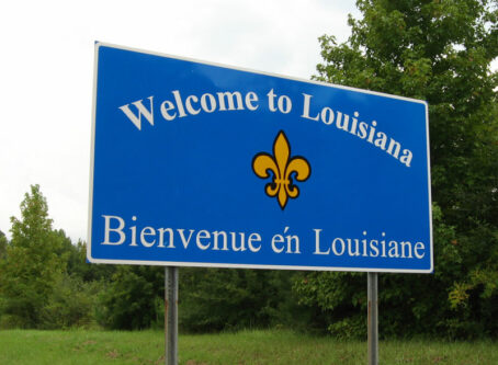 Welcome to Louisiana sign. Photo by Ken Lund