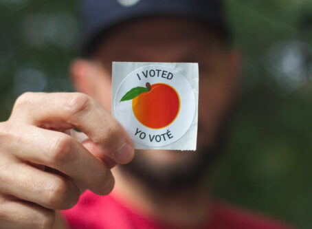 I voted sticker in Georgia
