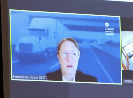 FMCSA’s Robin Hutcheson attended OOIDA’s Board meeting via Zoom.