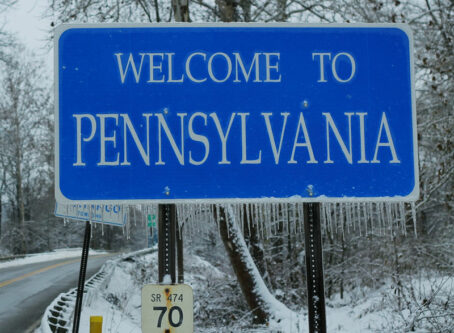 Welcome to Pennsylvania sign. Image by FormulaNone
