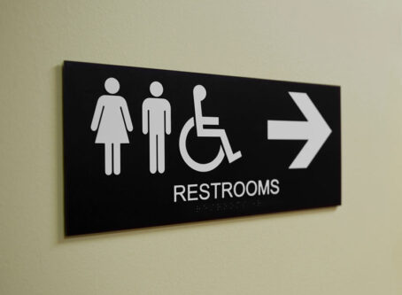 Bathroom sign. Image by Nadl2022