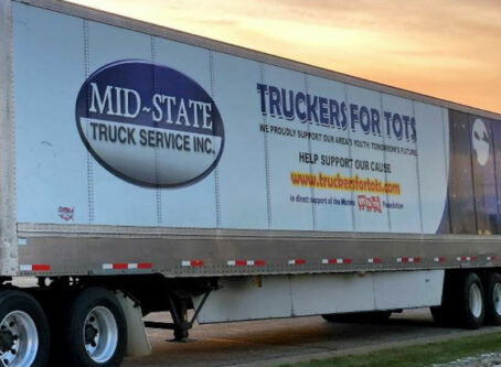 Truckers for Tots, Mid-State Truck service trailer