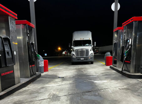 Diesel pumps in Spartanburg, S.C. Photo by Marty Ellis, OOIDA