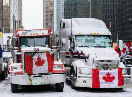 Freedom Convoy 2022, Ottawa, Canada . Photo by Maksim Sokolov (Maxergon)