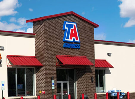TA Express in Riverton, IL, a franchise location that opened in 2022. Courtesy TravelCenters of America