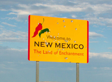 Welcome to new Mexico sign. Photo by ESB Burdulis