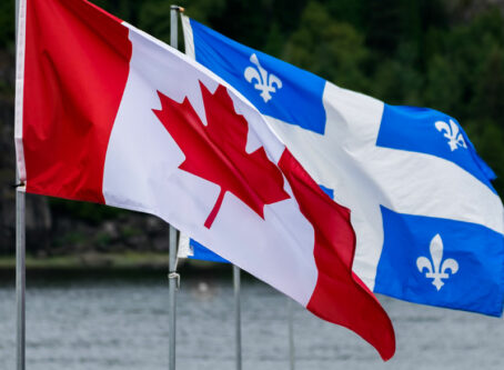 Canada, Quebec flags. Photo by 0x010