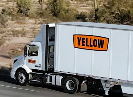 Yellow truck and trailer. Photo courtesy Yellow Corp