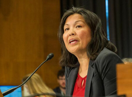 Julie Su, labor secretary nominee, during her nomination hearing