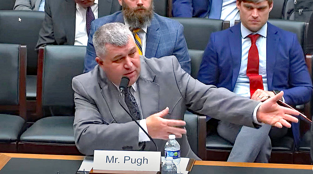 OOIDA’s Lewie Pugh testified May 10 on Capitol Hill