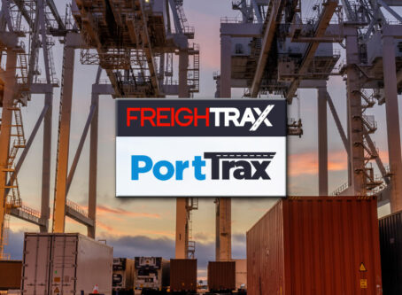 FreighTrax, Port Trax logos. Photo by Yuval Helfman