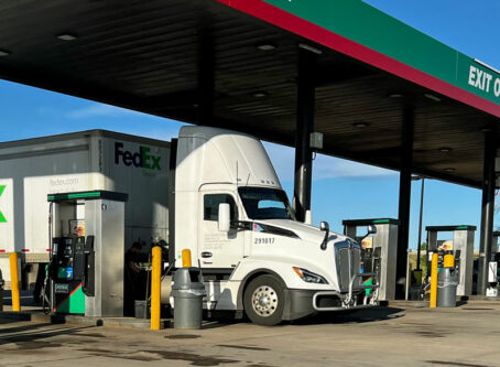 Petro diesel pumps. Photo by Marty Ellis for OOIDA