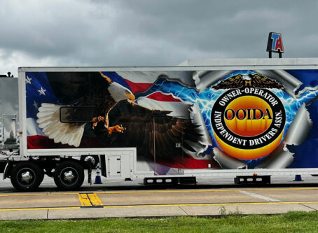 OOIDA tour trailer, the Spirit of the American Trucker