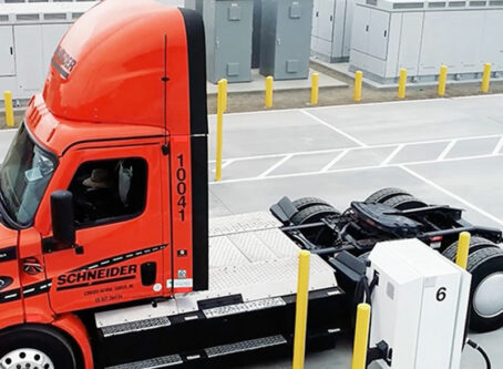 Schneider opens Southern California truck charging depot